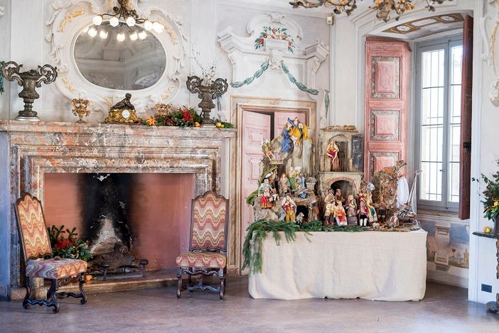 Il presepe della tradizione napoletana a Villa Della Porta Bozzolo