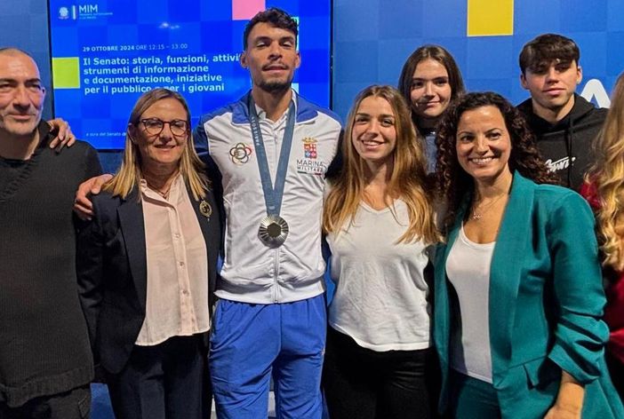 Veronica Colombo, testimonial degli studenti atleti, racconta al ministro Abodi il valore del Liceo Pantani Veronica Colombo, testimonial degli studenti atleti, racconta al ministro Abodi il valore del Liceo Pantani