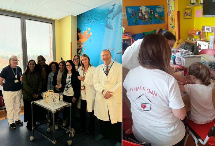 Le mamme della Casa di Chiara accanto ai bimbi della pediatria. Per «regalare e accogliere emozioni» Le mamme della Casa di Chiara accanto ai bimbi della pediatria. Per «regalare e accogliere emozioni»