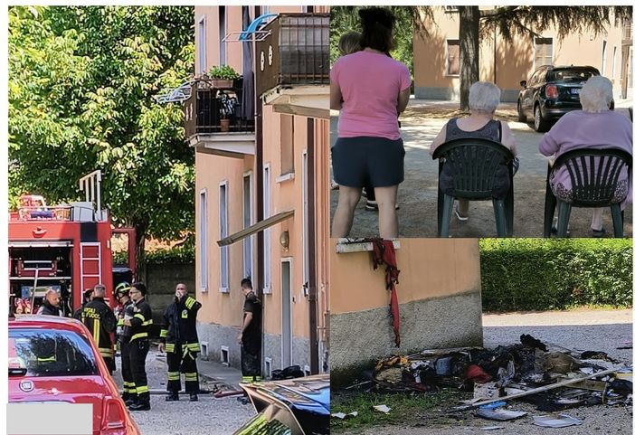 Incendio a Villa Cortese, evacuata una palazzina