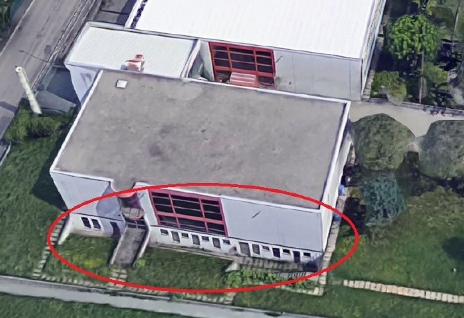 La parte della scuola interessata dall'intervento