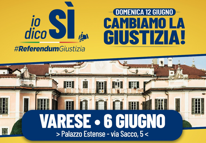 Referendum giustizia: lunedì 6 giugno incontro pubblico a Palazzo Estense
