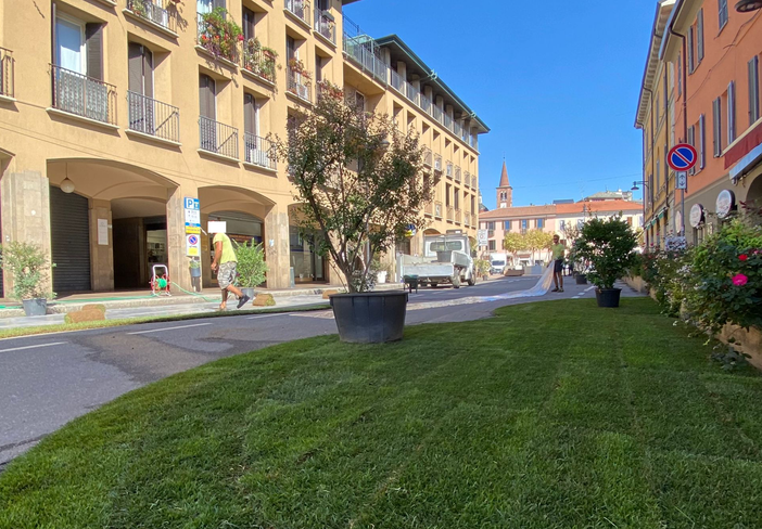 Il Cavallotti garden realizzato per la Settimana della mobilità sostenibile
