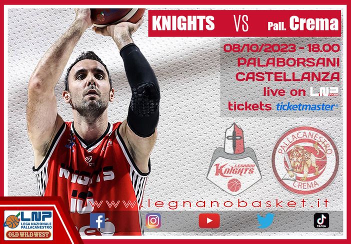 Basket, B Nazionale: Legnano contro Crema per rifarsi Basket, B Nazionale: Legnano contro Crema per rifarsi