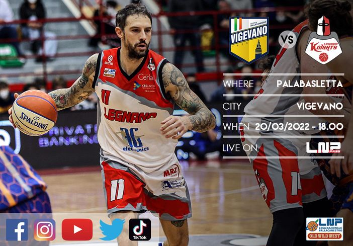 Basket, serie B: la marcia dei Knights riprende da Vigevano Basket, serie B: la marcia dei Knights riprende da Vigevano