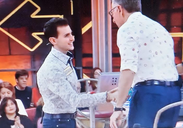 Giovanni Saracino di Gallarate concorrente ad Avanti un Altro su Canale 5 con Paolo Bonolis