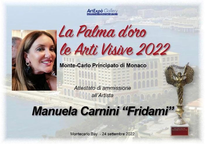 L'arte di Manuela Carnini brilla anche a Montecarlo