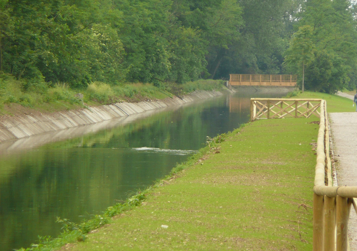 Un'immagine di archivio del canale Villoresi, tratta dal sito del consorzio