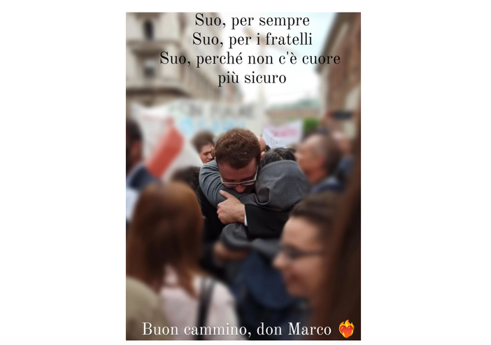 La bella foto postata da suor Chiara