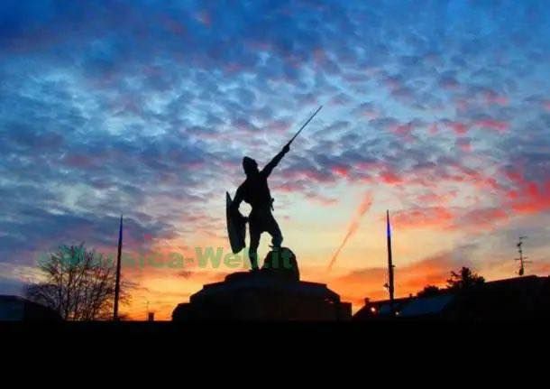 La foto di Alberto da Giussano postata da Paolo Grimoldi a corredo del suo duro commento al risultato elettorale della Lega