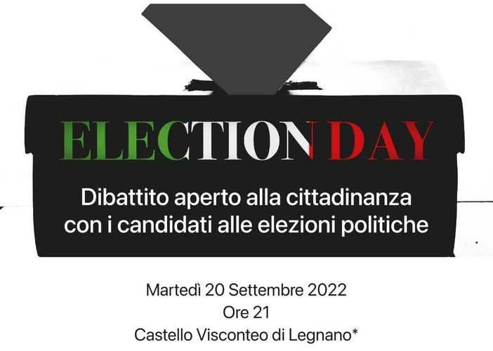 “Election Day”: dibattito tra candidati a Legnano. Organizza Politics Hub “Election Day”: dibattito tra candidati a Legnano. Organizza Politics Hub
