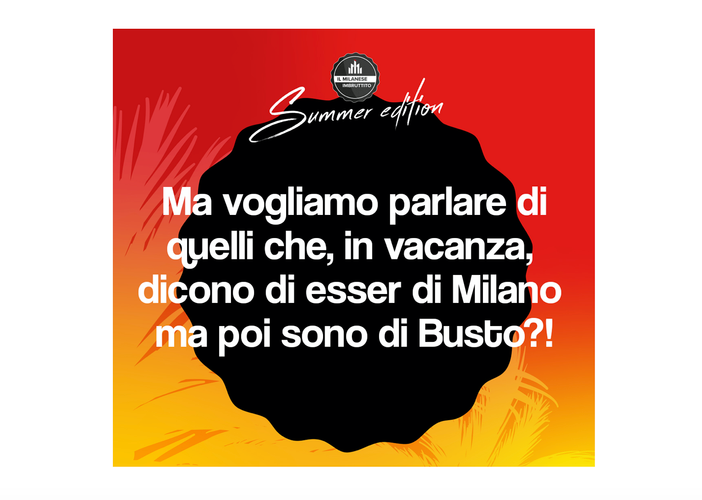 Il Milanese Imbruttito e il tormentone estivo bustocco
