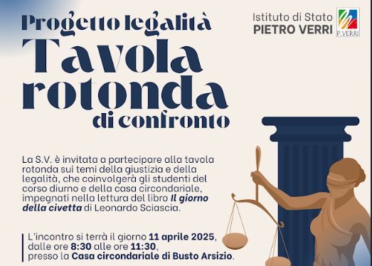 Progetto legalità al “Verri”: una tavola rotonda di confronto tra scuola e carcere