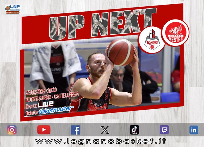 I Knights pronti a sfidare Mestre per tornare alla vittoria alla Soevis Arena I Knights pronti a sfidare Mestre per tornare alla vittoria alla Soevis Arena