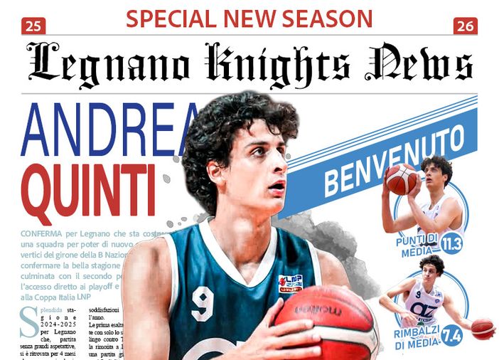 I Knights firmano Quinti. E il roster è quasi fatto
