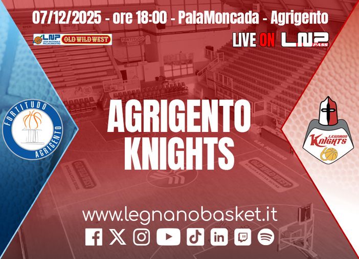 Knights in Sicilia: sfida ad Agrigento contro una Fortitudo rinforzata e in grande crescita