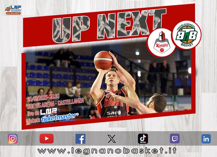 Scontro al vertice: Knights Legnano e Treviglio si affrontano alla Soevis Arena di Castellanza Scontro al vertice: Knights Legnano e Treviglio si affrontano alla Soevis Arena di Castellanza