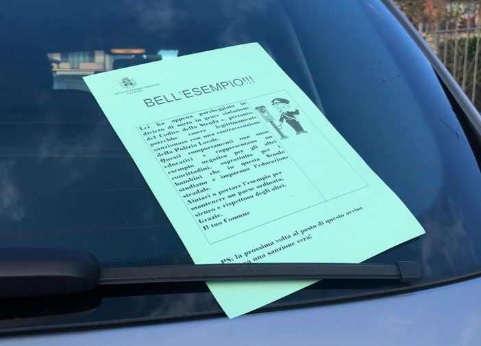 Multe educative nei pressi delle scuole: a Cassano tornano a colpire