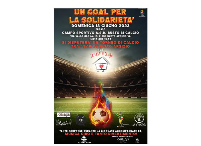 Una farfalla e un pallone: i bar si sfidano per La Casa di Chiara