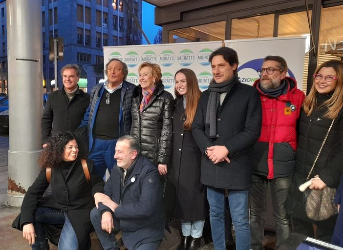 Letizia Moratti a Busto, fra candidati, esponenti politici e sostenitori