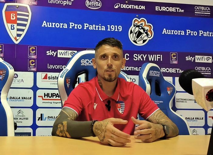 VIDEO. Pro Patria, si ricomincia. Leandro Greco: «Serve tanto coraggio»