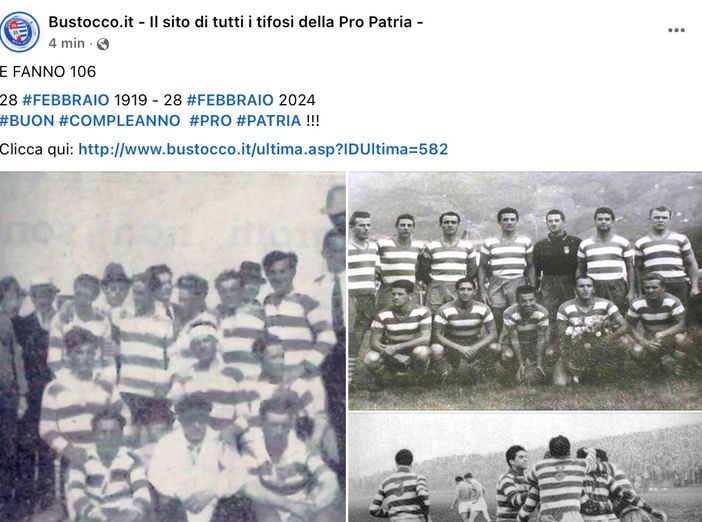 Buon compleanno, tigrotti: 106 anni minuto per minuto Buon compleanno, tigrotti: 106 anni minuto per minuto