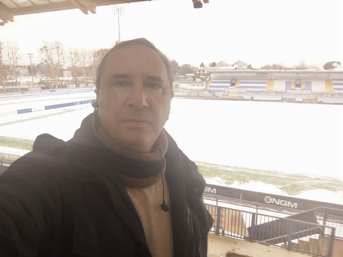 Domenico Citarella oggi con lo Speroni innevato Domenico Citarella oggi con lo Speroni innevato