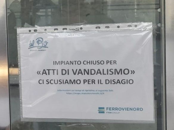 Vetri sfondati e ascensore inagibile alla stazione di Castellanza: «La stazione è videosorvegliata saranno individuati i colpevoli» Vetri sfondati e ascensore inagibile alla stazione di Castellanza: «La stazione è videosorvegliata saranno individuati i colpevoli»