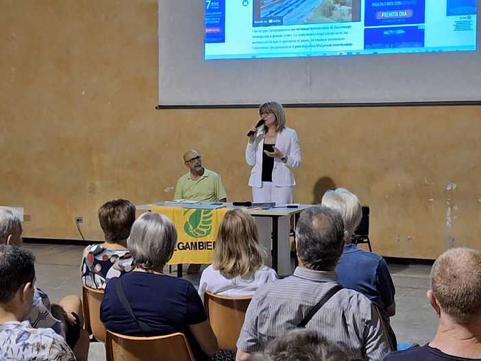 Paola Gandini, presidente Legambiente Busto, e Marco Fardelli