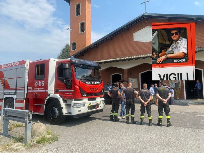 Alberto, sempre in prima linea per aiutare gli altri. L'addio commosso dei suoi vigili del fuoco