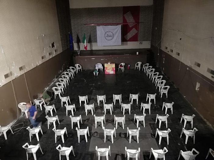 L'ex cinema Apollo di Fagnano ha ospitato la presentazione della lista