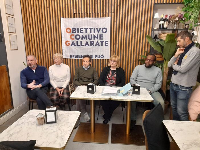 La conferenza stampa di Obiettivo Comune Gallarate