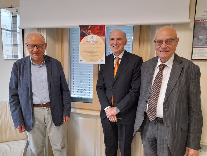 Da sinistra, Guido Bonoldi, Paolo Genoni ed Enrico Maria Tacchi Da sinistra, Guido Bonoldi, Paolo Genoni ed Enrico Maria Tacchi