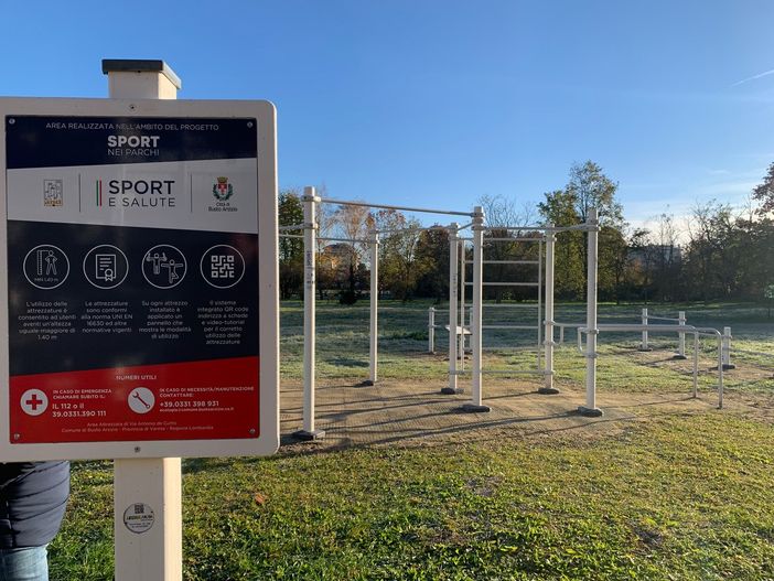 FOTO. Busto entra nella grande palestra a cielo aperto di Sport e Salute
