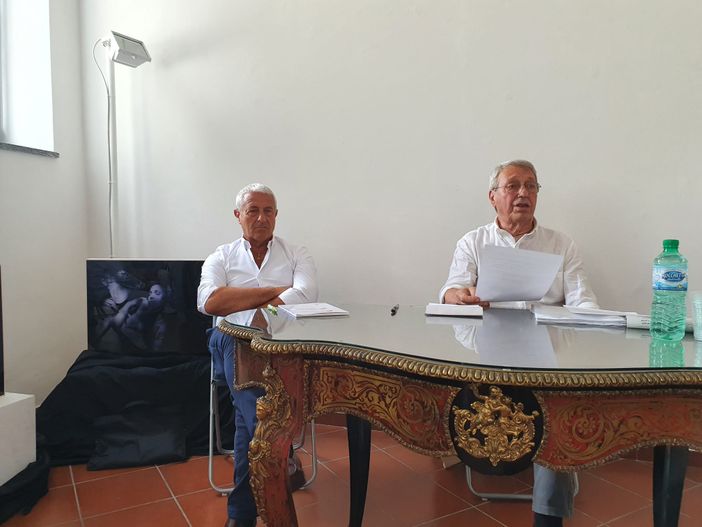 Castiglioni con Bottini durante la presentazione