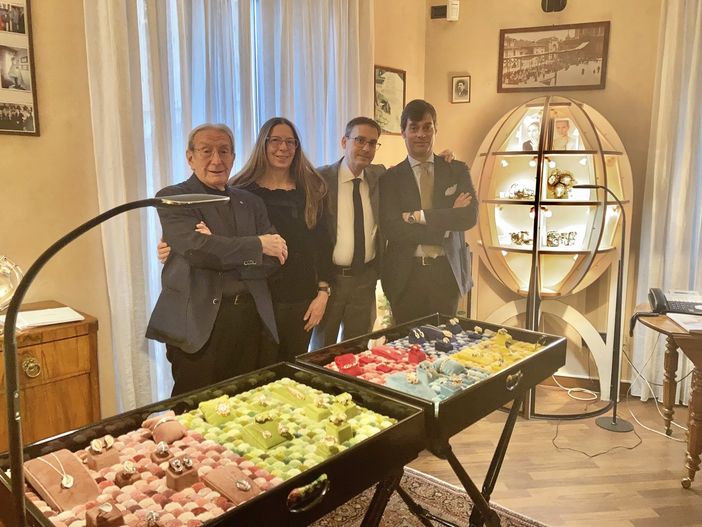 Da sinistra Bruno e Alessandra Ceccuzzi, Simone Cugnach e Andrea Cascio