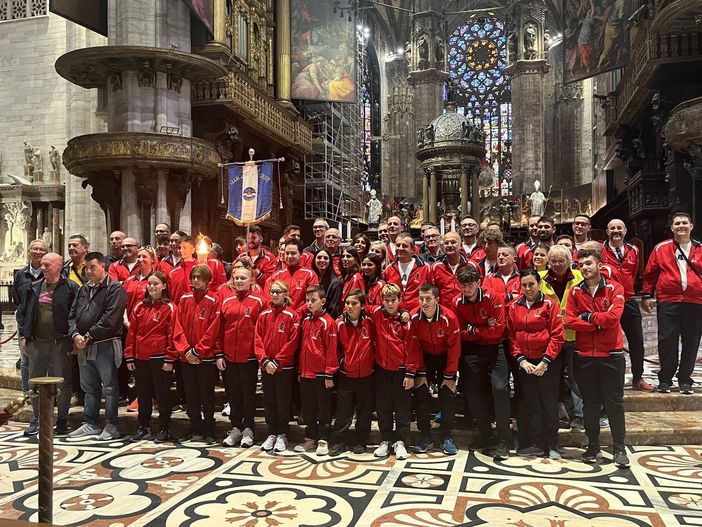 La speciale accensione al Duomo lo scorso settembre
