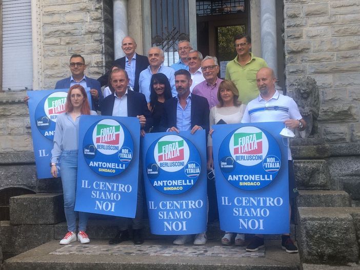 Busto, Forza Italia presenta il simbolo: «Con Antonelli senza se e senza ma. Il centrodestra è la nostra casa»