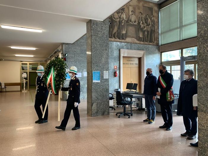 L'omaggio a Cosimo Orrù in procura a Busto