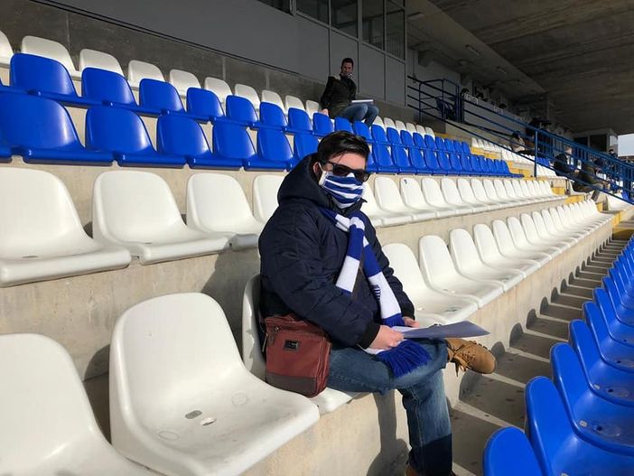 Daniele De Grandis, in tribuna allo stadio Speroni: ora sogna di tornare insieme a tutti gli amici Daniele De Grandis, in tribuna allo stadio Speroni: ora sogna di tornare insieme a tutti gli amici