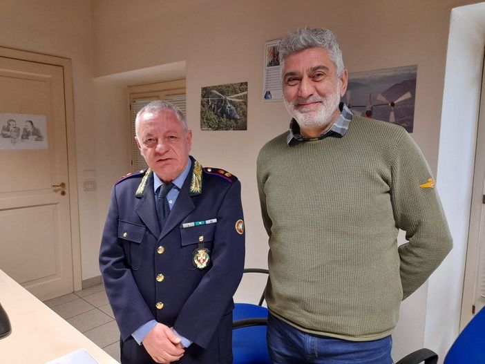 Il comandante Raffaele Esposito e l'assessore Massimo Zaupa Il comandante Raffaele Esposito e l'assessore Massimo Zaupa