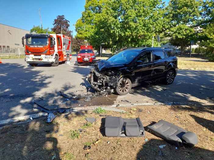 L'incidente in zona industriale, Busto