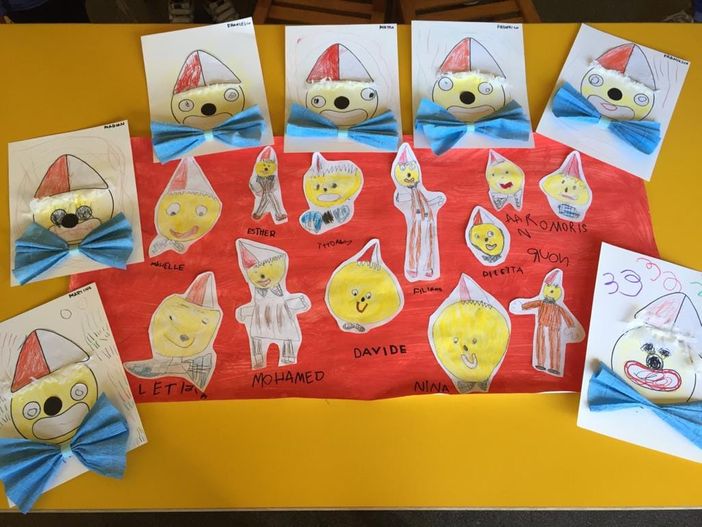 Il disegno primo classificato della scuola materna Maria di Nazareth