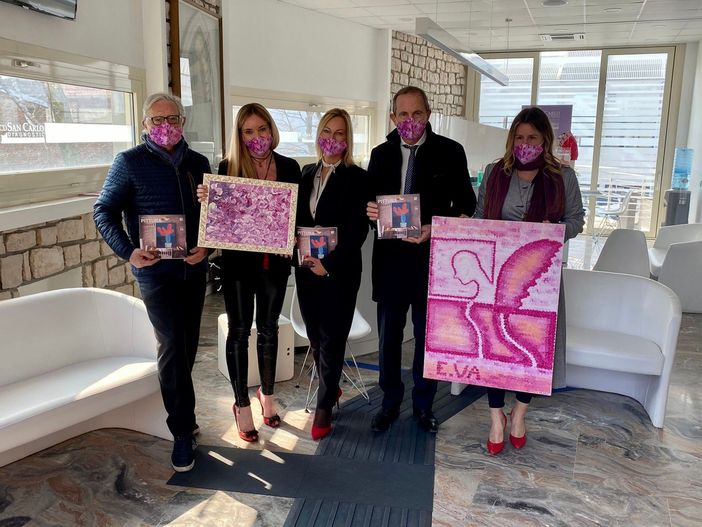 Da sinistra Osvaldo Attolini, Manuela Carnini, Sara Tosi, Emanuele Antonelli ed Elisabetta Marca