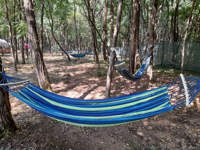 L'area relax è fra quelle ripulite per il Woodoo Fest L'area relax è fra quelle ripulite per il Woodoo Fest