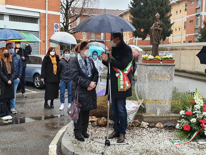 Il sindaco Emanuele Antonelli con Bruna Paoli