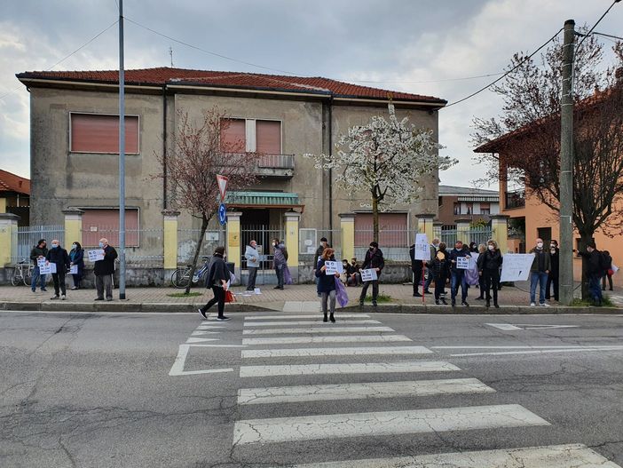 La manifestazione dello scorso marzo a Borsano La manifestazione dello scorso marzo a Borsano
