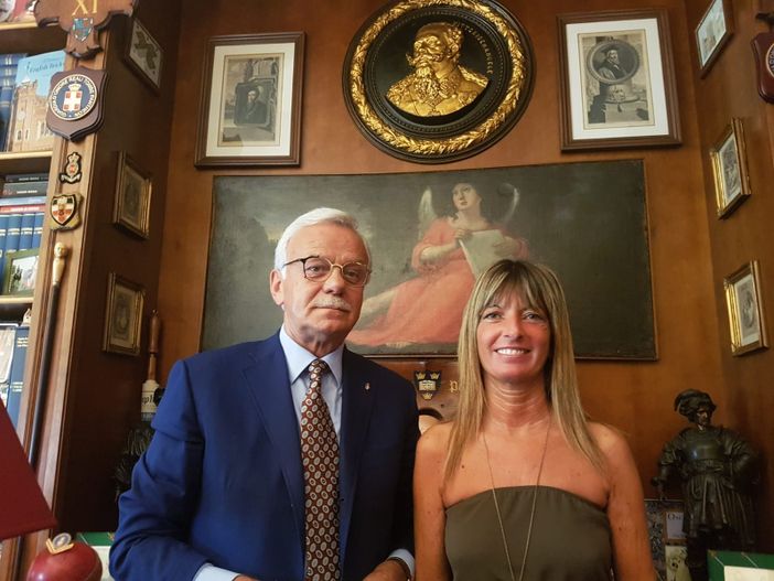 L'avvocato con Paola Magugliani