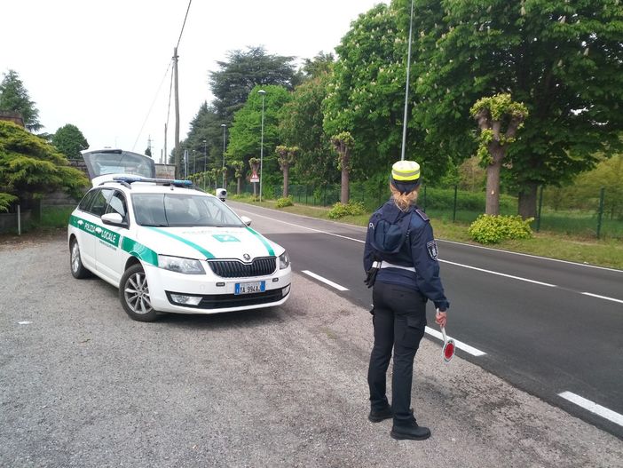 Polizia locale di Olgiate in azione