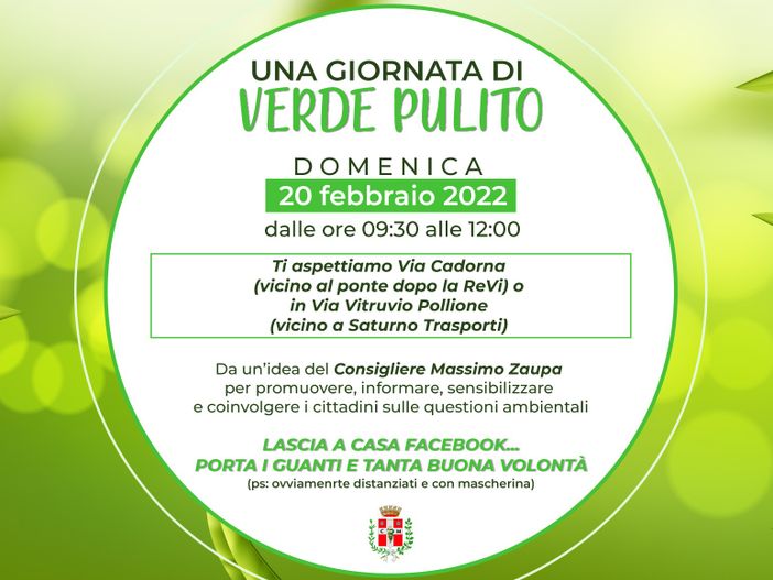 A Cassano Magnago “Una giornata al mese di Verde Pulito”